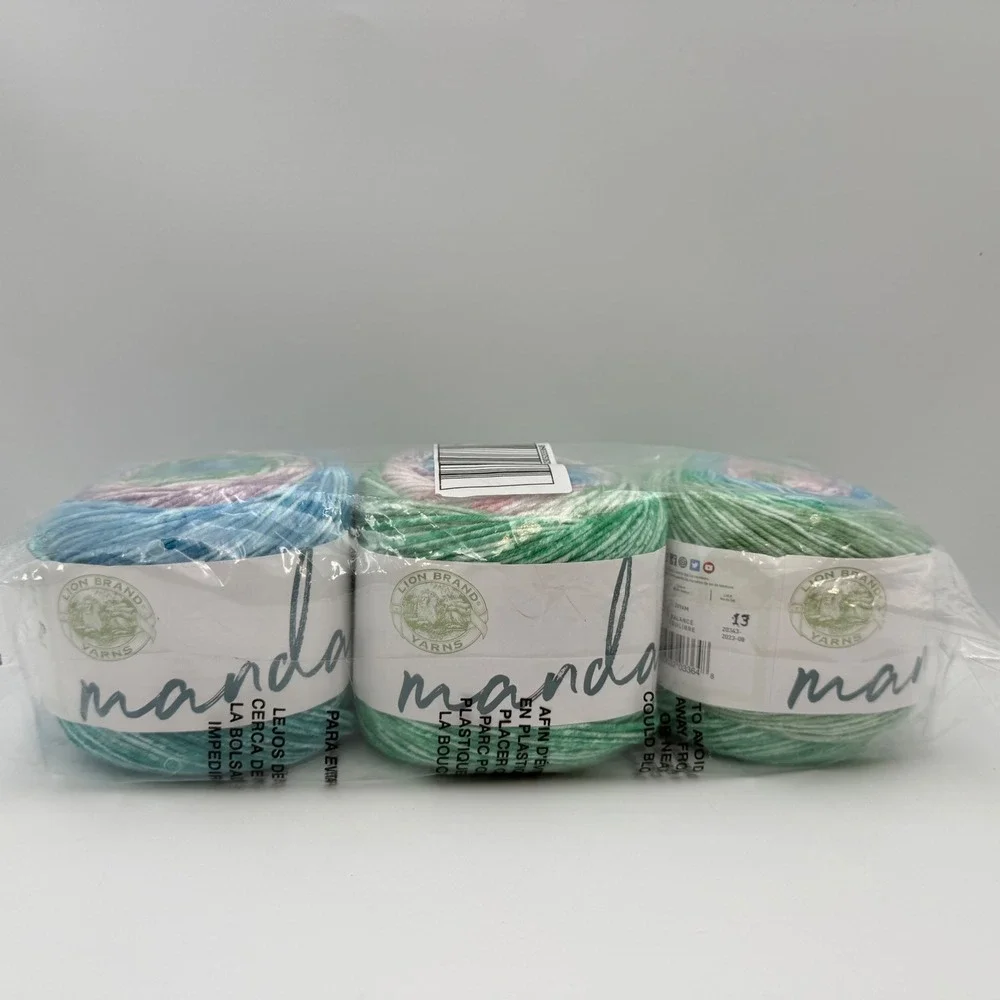 Lion Brand Mandala Ombre Yarn Balance 201AM 3 Pack 100% Acrylic Medium 4 1032yd - Picture 1 of 2